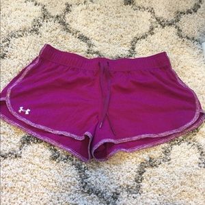 Purple Under Amour shorts